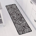 Tribal Aztec Geometric Pattern Print Long Kitchen Mat