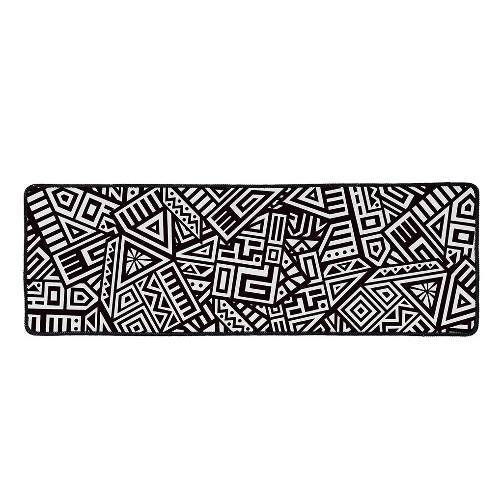 Tribal Aztec Geometric Pattern Print Long Kitchen Mat