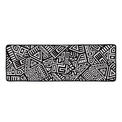 Tribal Aztec Geometric Pattern Print Long Kitchen Mat
