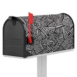 Tribal Aztec Geometric Pattern Print Mailbox Cover