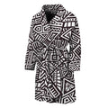 Tribal Aztec Geometric Pattern Print Men's Bathrobe