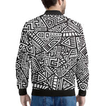 Tribal Aztec Geometric Pattern Print Men's Bomber Jacket