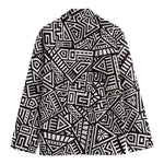 Tribal Aztec Geometric Pattern Print Men's Cotton Blazer