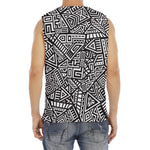 Tribal Aztec Geometric Pattern Print Men's Fitness Tank Top