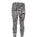 Tribal Aztec Geometric Pattern Print Men's Leggings