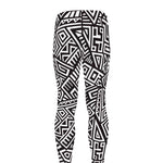 Tribal Aztec Geometric Pattern Print Men's leggings