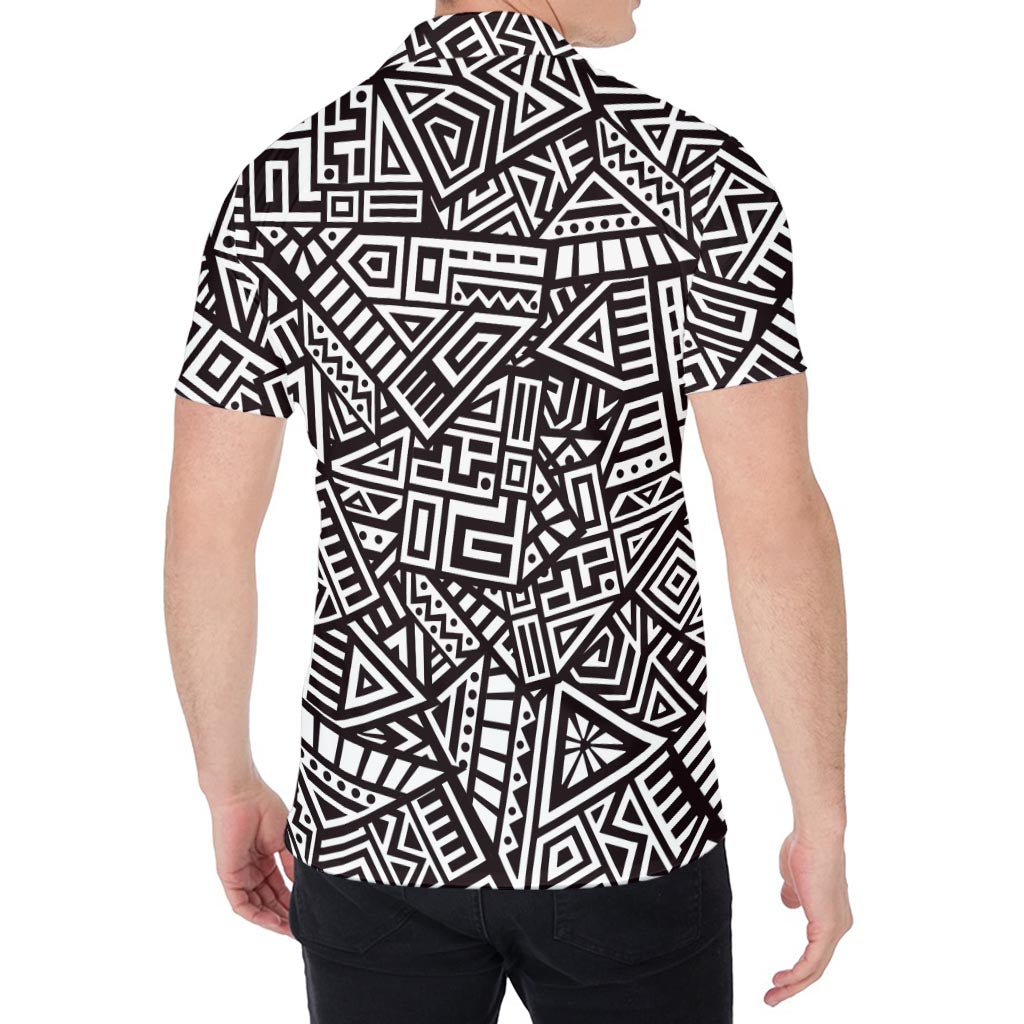 Tribal Aztec Geometric Pattern Print Men's Shirt