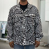 Tribal Aztec Geometric Pattern Print Men's Shirt Jacket