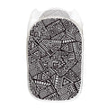 Tribal Aztec Geometric Pattern Print Mesh Laundry Hamper