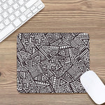 Tribal Aztec Geometric Pattern Print Mouse Pad