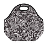 Tribal Aztec Geometric Pattern Print Neoprene Lunch Bag