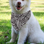 Tribal Aztec Geometric Pattern Print Over The Collar Dog Bandana