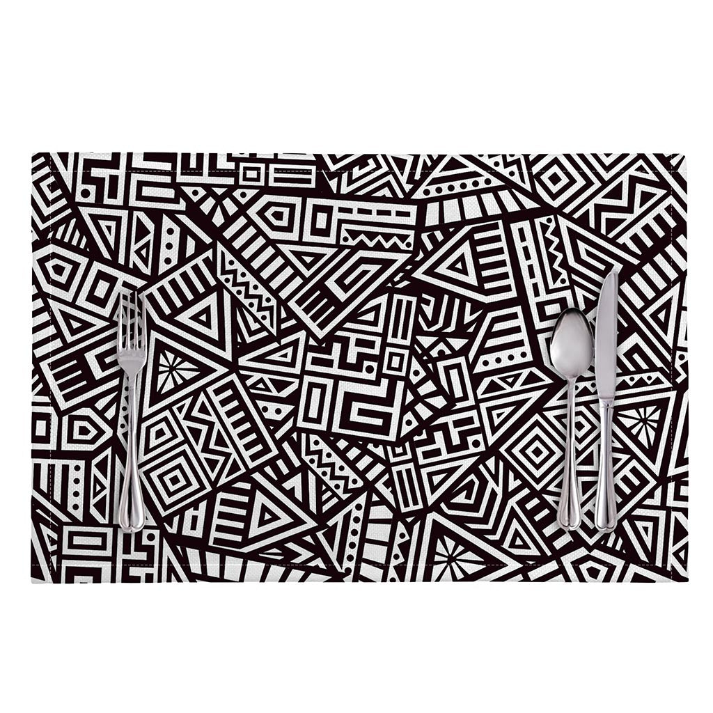 Tribal Aztec Geometric Pattern Print Placemat
