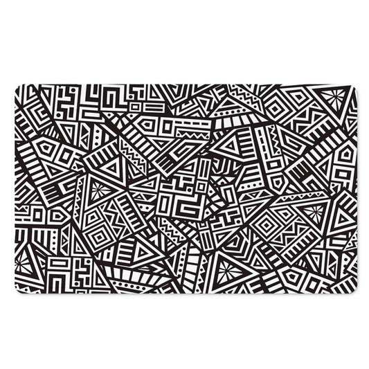 Tribal Aztec Geometric Pattern Print Polyester Doormat