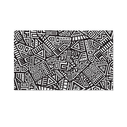 Tribal Aztec Geometric Pattern Print Polyester Flag