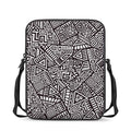 Tribal Aztec Geometric Pattern Print Rectangular Crossbody Bag