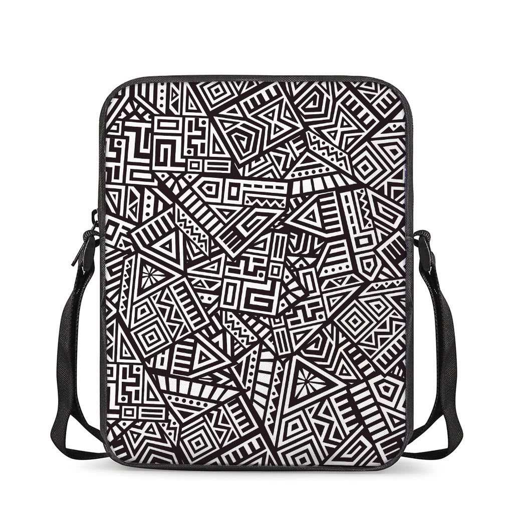 Tribal Aztec Geometric Pattern Print Rectangular Crossbody Bag