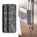 Tribal Aztec Geometric Pattern Print Refrigerator Handle Covers