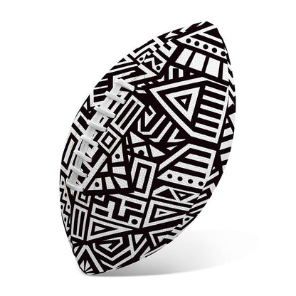 Tribal Aztec Geometric Pattern Print Rugby Ball
