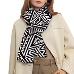 Tribal Aztec Geometric Pattern Print Scarf