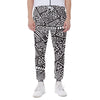 Tribal Aztec Geometric Pattern Print Scuba Joggers