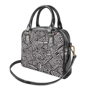 Tribal Aztec Geometric Pattern Print Shoulder Handbag