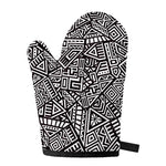 Tribal Aztec Geometric Pattern Print Single Oven Mitt