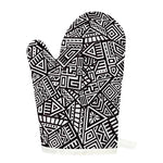 Tribal Aztec Geometric Pattern Print Single Oven Mitt