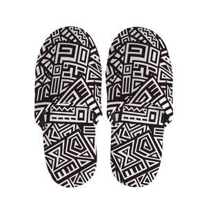 Tribal Aztec Geometric Pattern Print Slippers