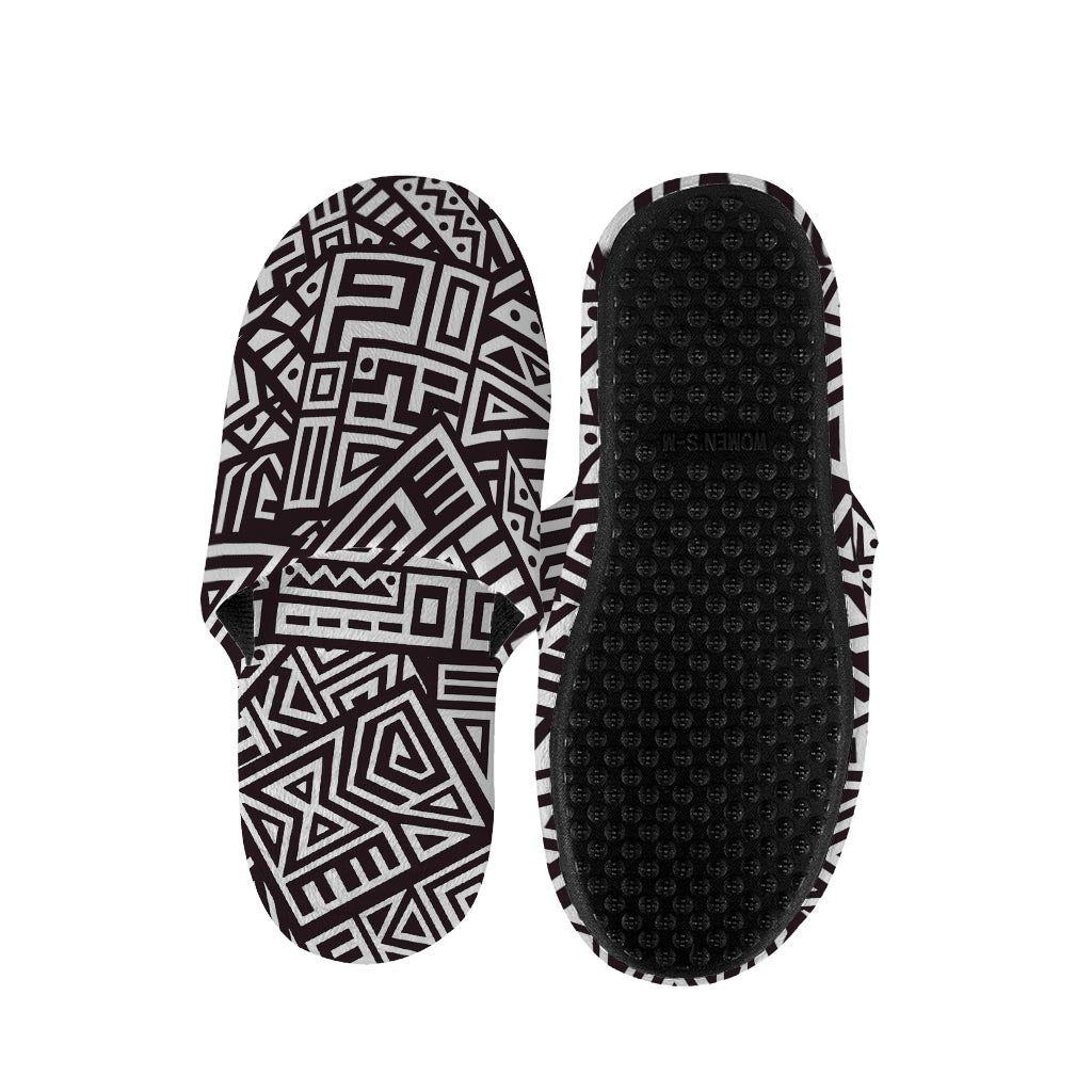 Tribal Aztec Geometric Pattern Print Slippers