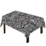 Tribal Aztec Geometric Pattern Print Tablecloth