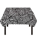 Tribal Aztec Geometric Pattern Print Tablecloth