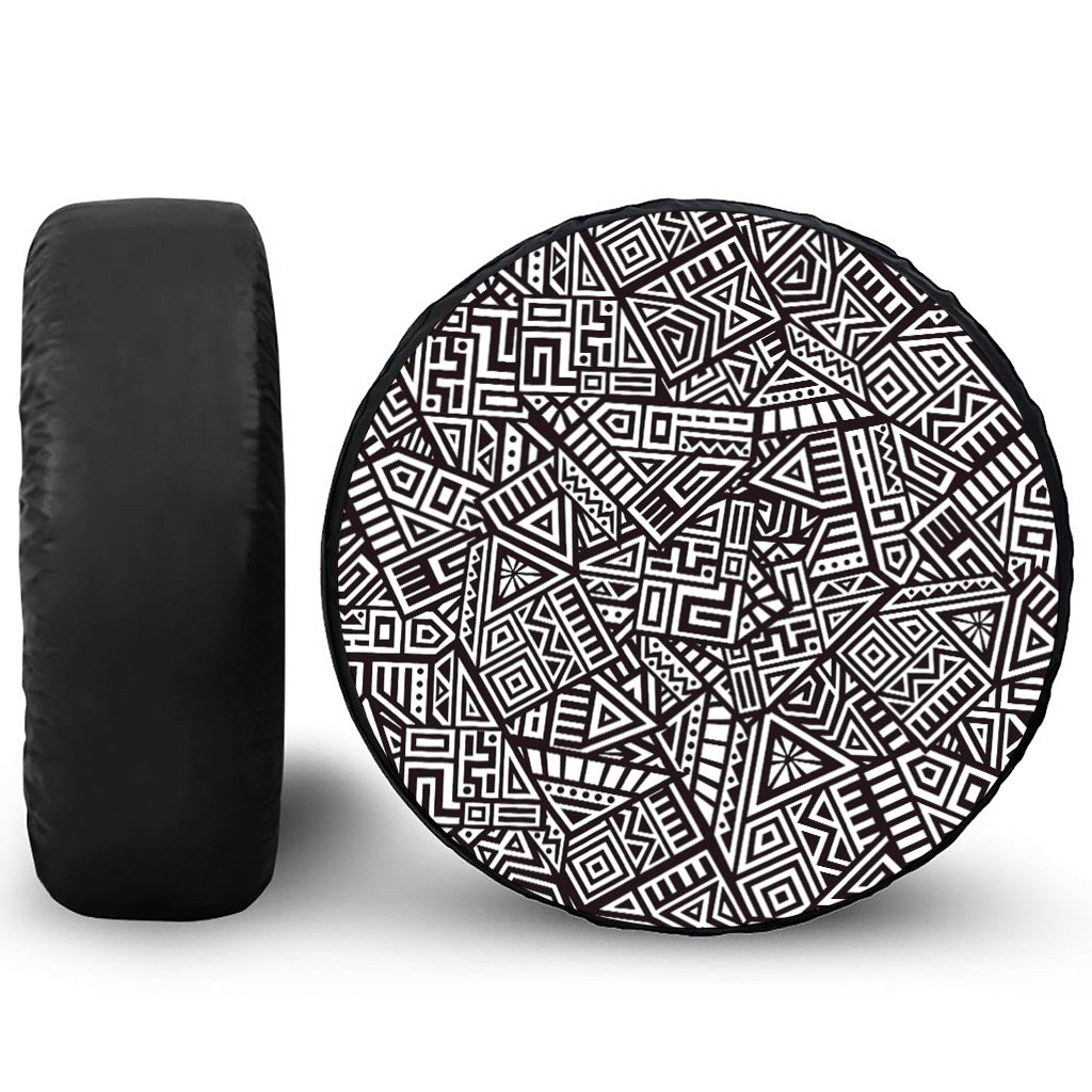 Tribal Aztec Geometric Pattern Print Tire Cover