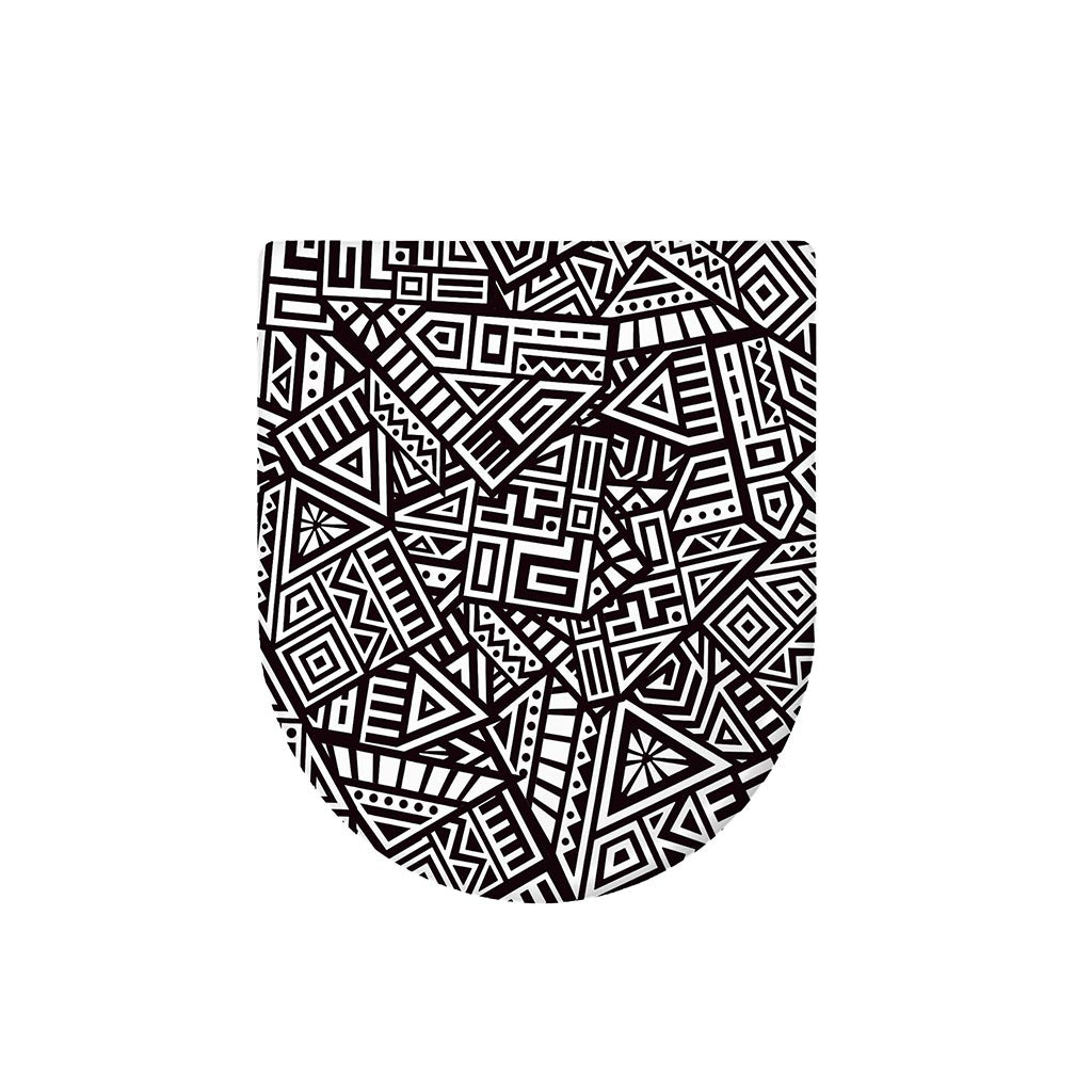 Tribal Aztec Geometric Pattern Print Toilet Lid Cover