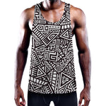 Tribal Aztec Geometric Pattern Print Training Tank Top