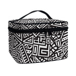 Tribal Aztec Geometric Pattern Print Travel Makeup Bag