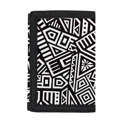 Tribal Aztec Geometric Pattern Print Trifold Wallet