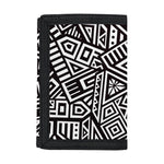 Tribal Aztec Geometric Pattern Print Trifold Wallet