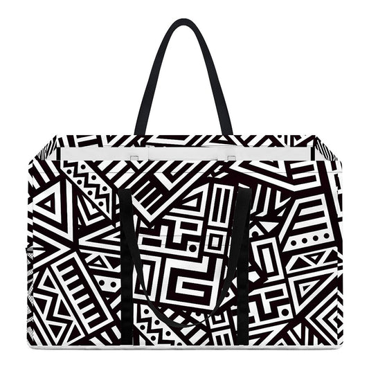 Tribal Aztec Geometric Pattern Print Utility Tote Bag