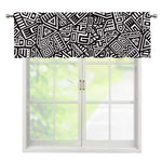 Tribal Aztec Geometric Pattern Print Window Valance