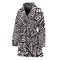 Tribal Aztec Geometric Pattern Print Women's Bathrobe