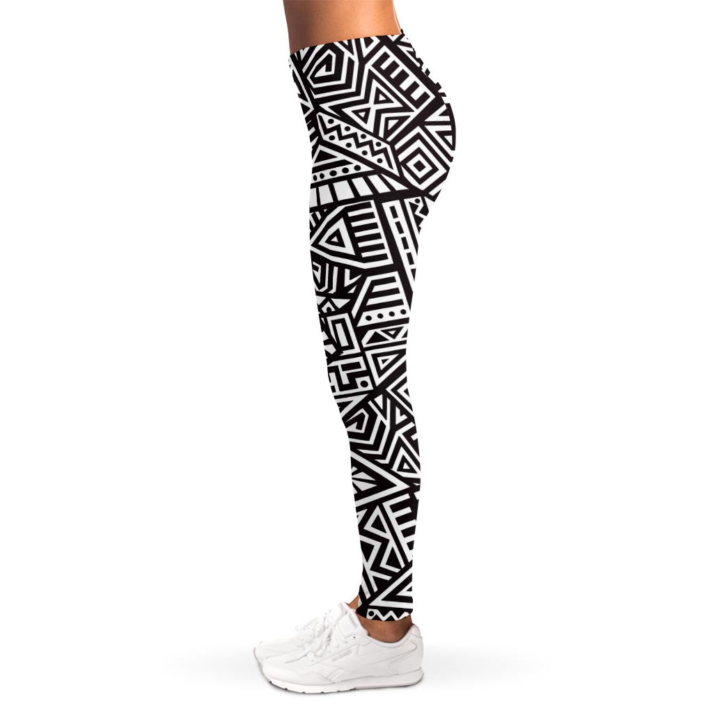 Tribal Aztec Geometric Pattern Print Women's Leggings
