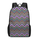 Tribal Aztec Hippie Pattern Print 17 Inch Backpack