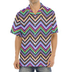 Tribal Aztec Hippie Pattern Print Aloha Shirt