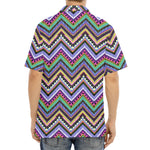 Tribal Aztec Hippie Pattern Print Aloha Shirt