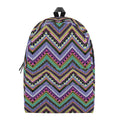 Tribal Aztec Hippie Pattern Print School Backpack