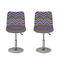 Tribal Aztec Hippie Pattern Print Bar Stool Covers