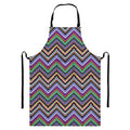 Tribal Aztec Hippie Pattern Print Bib Apron With Pocket