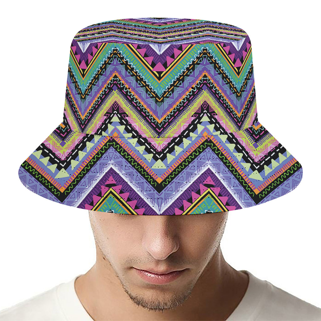 Tribal Aztec Hippie Pattern Print Bucket Hat