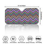 Tribal Aztec Hippie Pattern Print Car Windshield Sun Shade